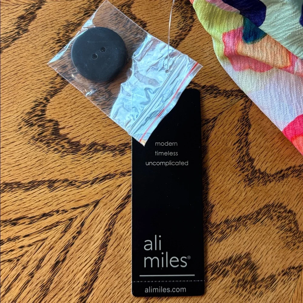 Ali Miles - Multicolor Abstract 3/4 Sleeve Jacket - Picture 7 of 8